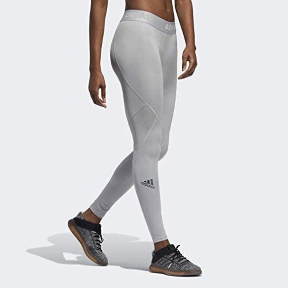 BNWT Grey Adidas Leggings - Picture 1 of 3